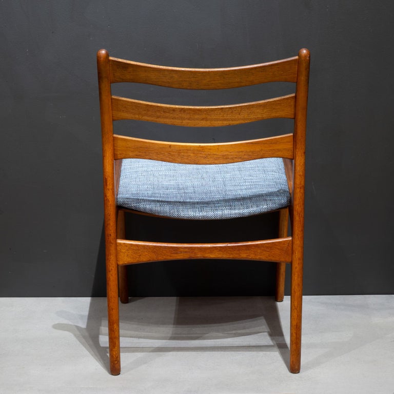 MidCentury Reupholstered Danish Teak Dining Chairs, c.1960 For Sale at