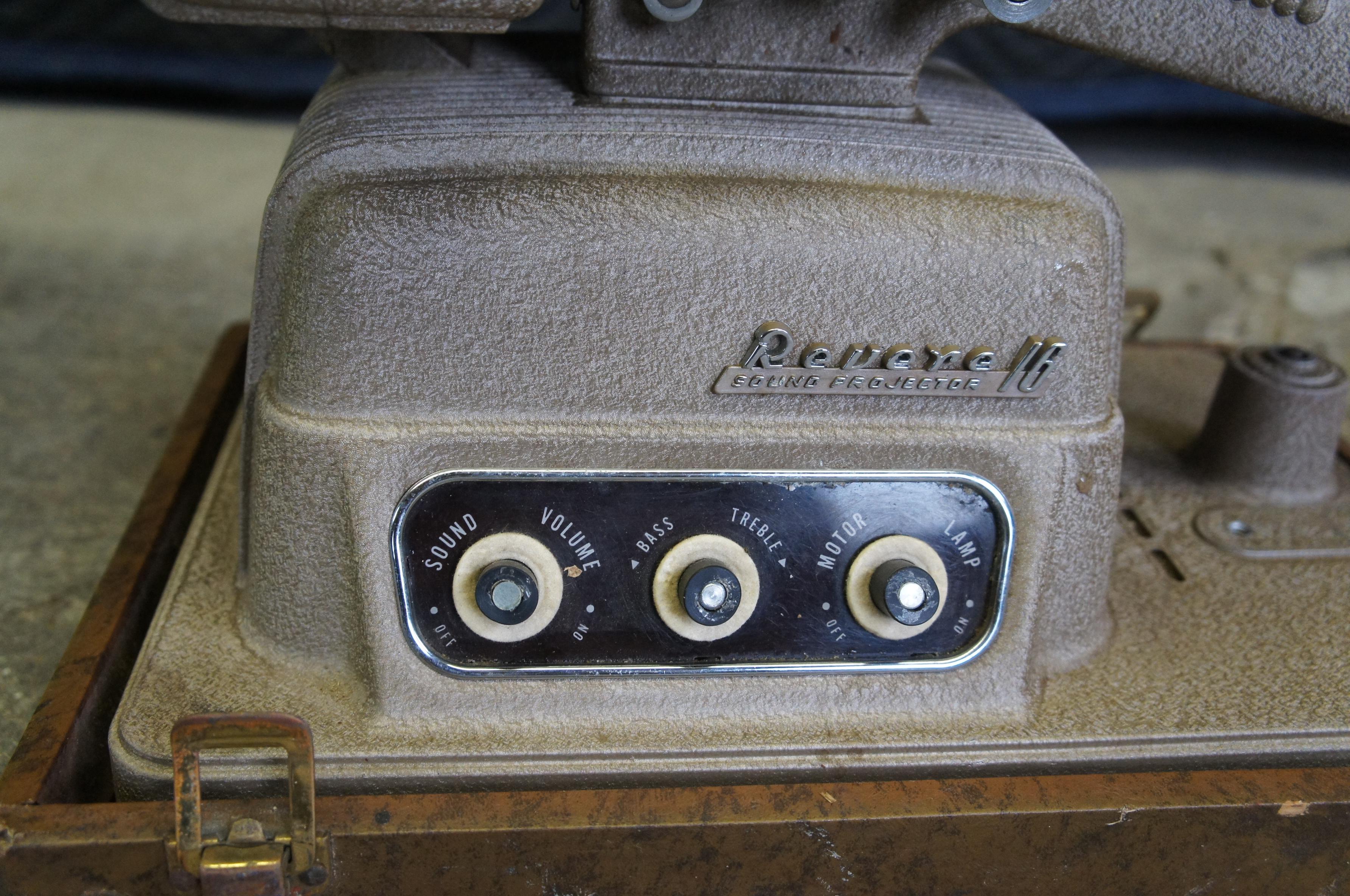 Mid Century Revere S-16 16mm Sound Movie Projector w Case 22