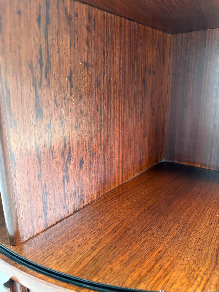 20th Century Mid-Century Revolving Bookcase with Shutters attributed to Gianfranco Frattini For Sale