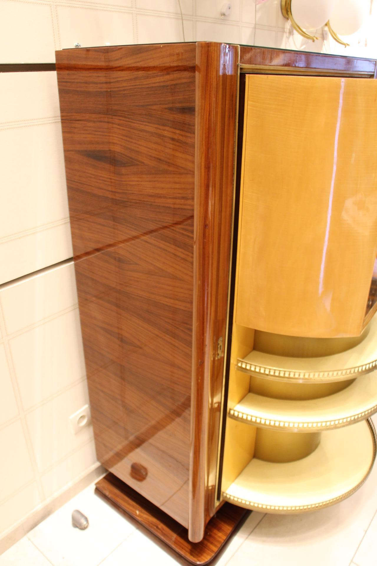 Mid Century Revolving Interior Dry Bar by Vittorio Dassi For Sale 2
