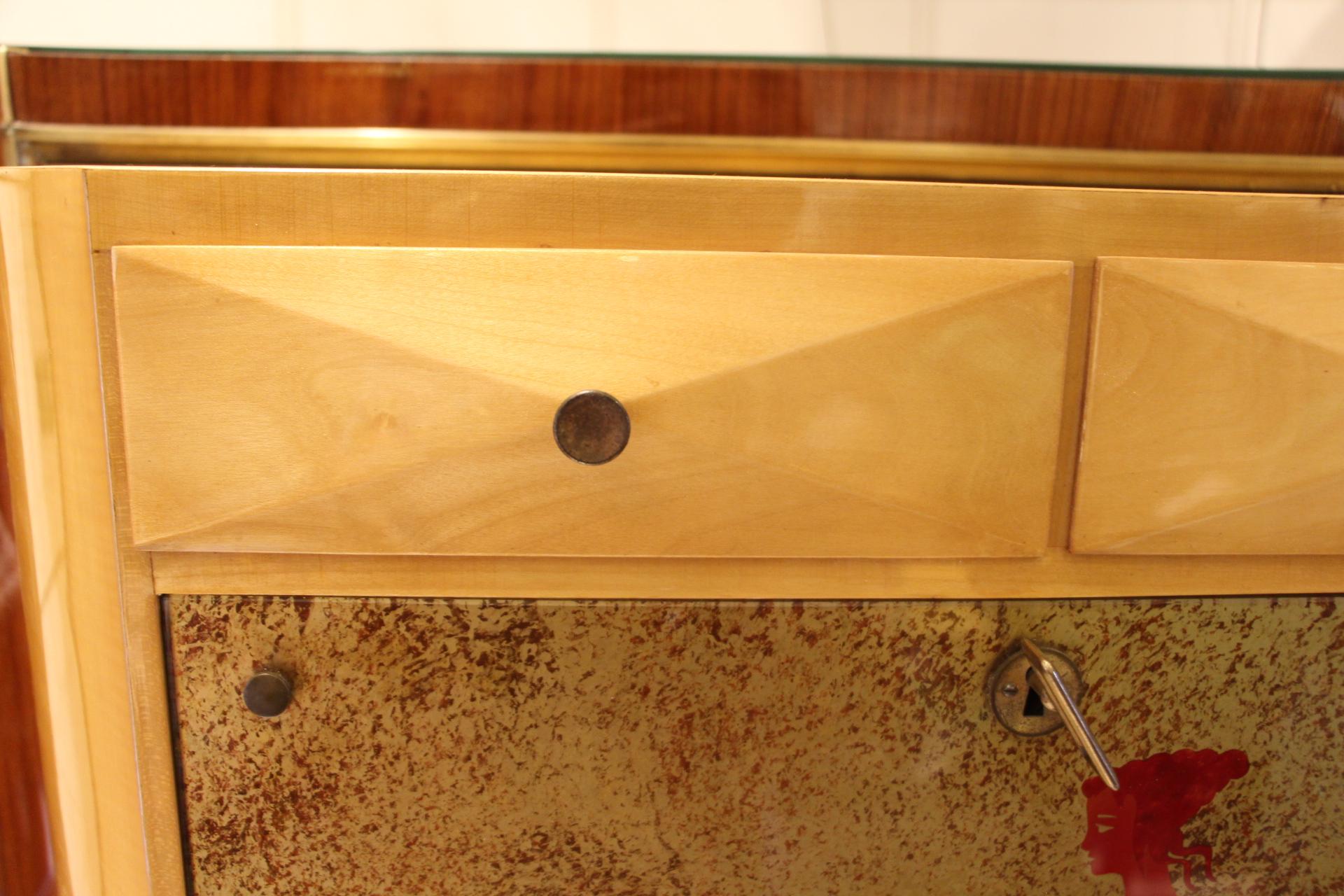 Mid Century Revolving Interior Dry Bar by Vittorio Dassi 3