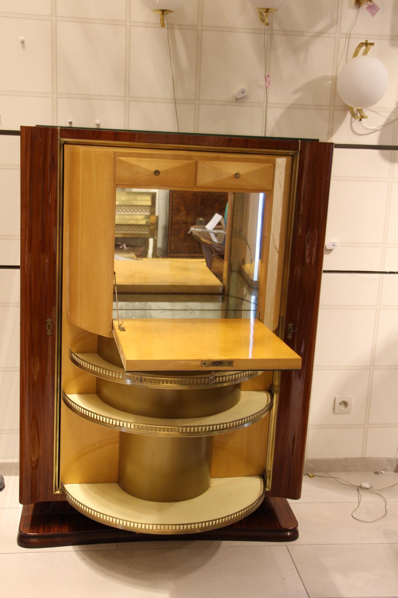 Mid Century Revolving Interior Dry Bar by Vittorio Dassi 4