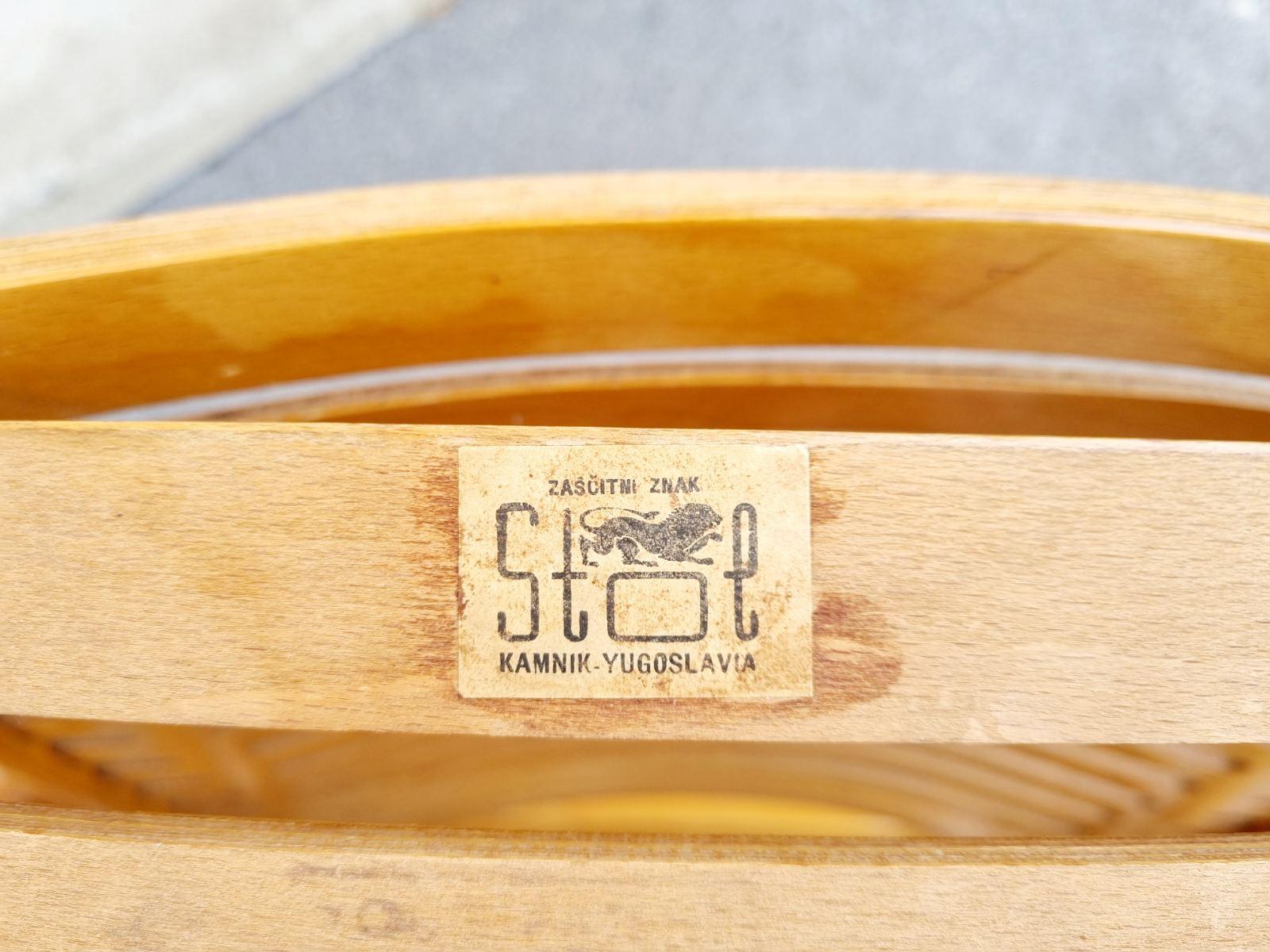 Mid Century Rex Lounge Armchairs Model 120 Designed by Niko Kralj, Slovenia 60s For Sale 1