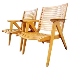 Mid Century Rex Lounge Armchairs Model 120 Designed by Niko Kralj, Slovenia 60s