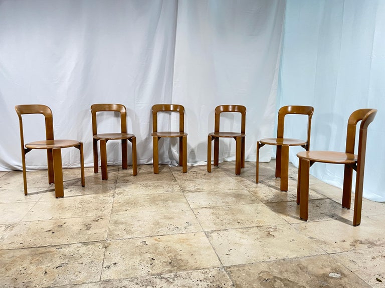 Mid-Century, Rey Natural Dinning Chair Model 3300 by Bruno Rey in 1971 ...
