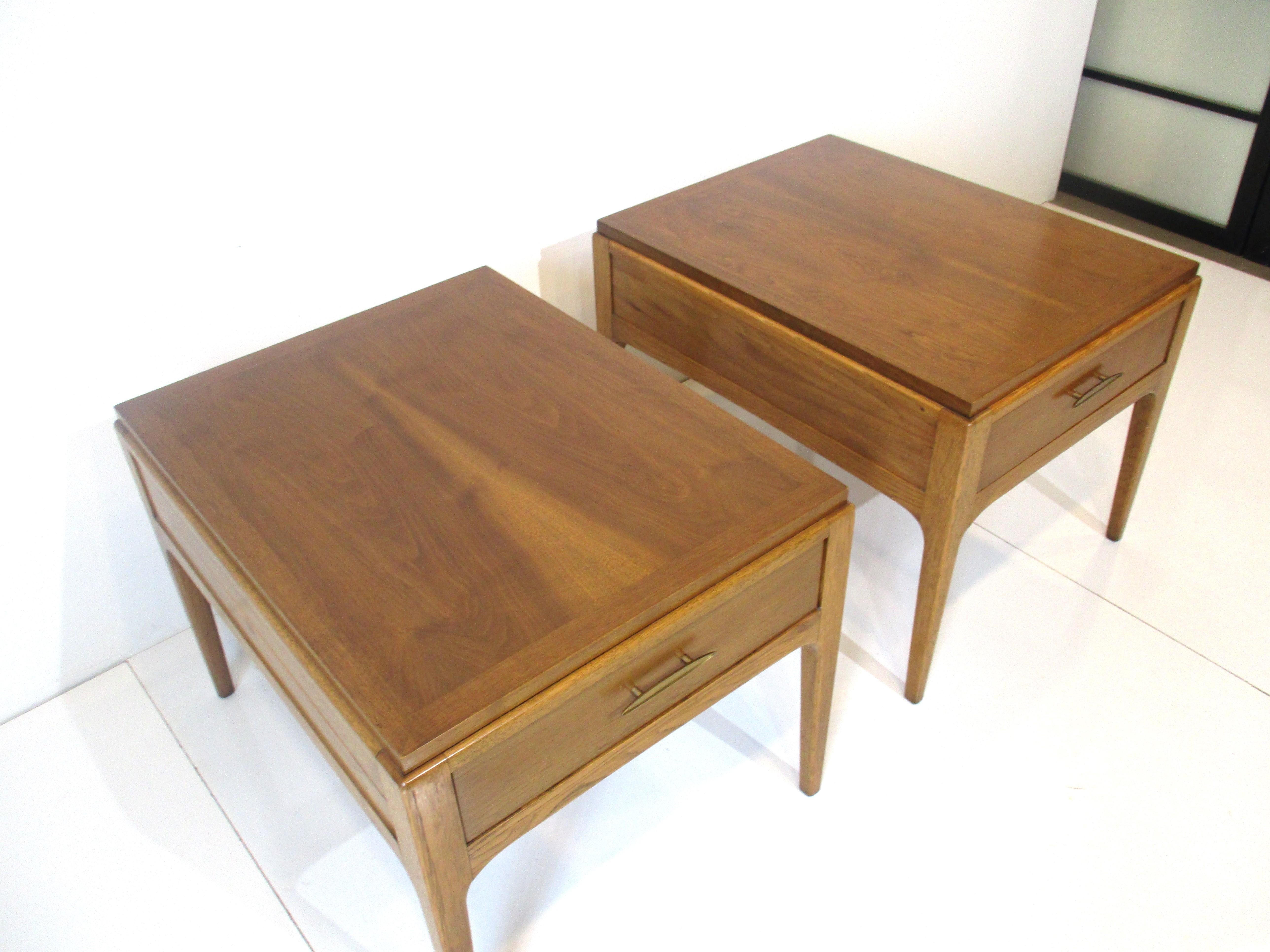Mid Century Rhythm Walnut End Tables for Altivista Lane 4