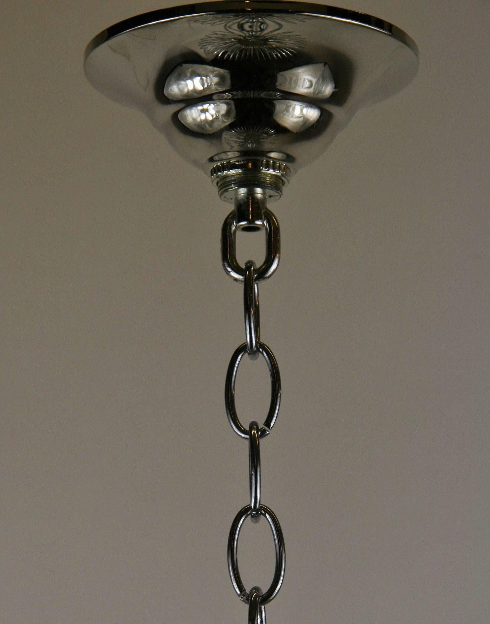 Late 20th Century Mid Century  Ribbed Pendant For Sale