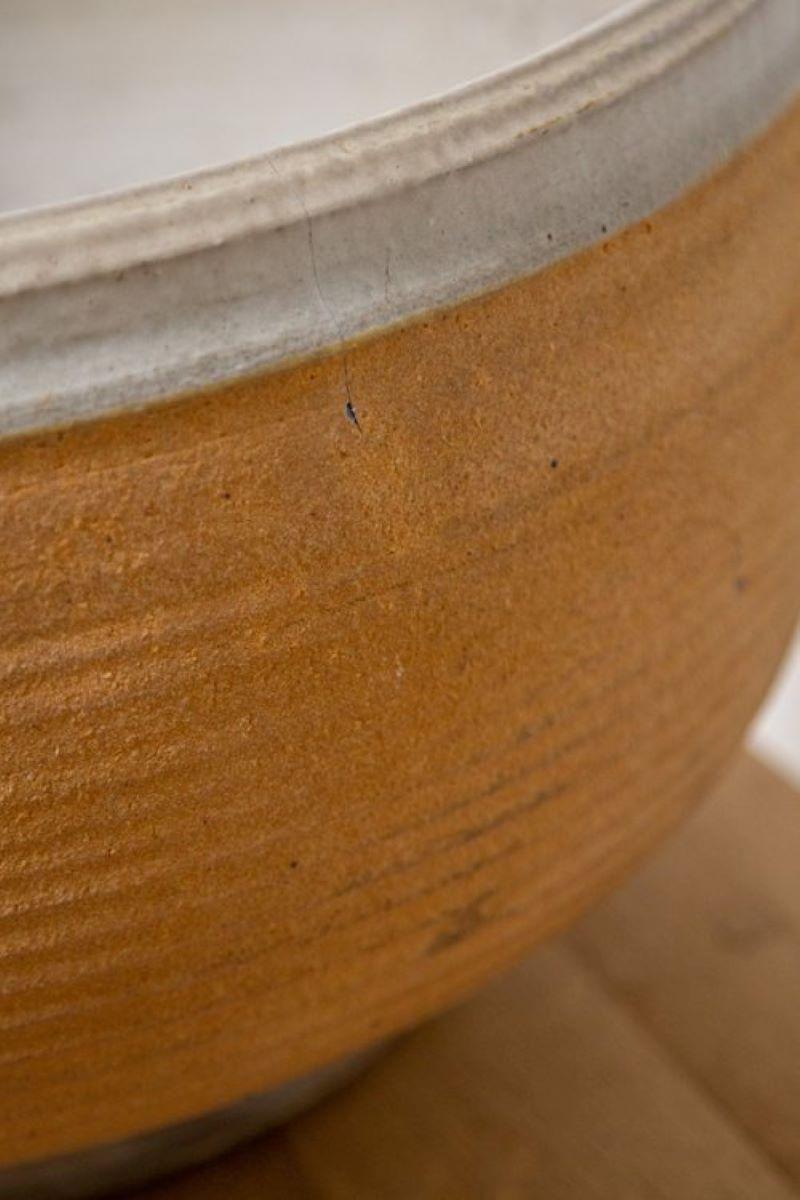 Mid-Century moderno Vaso in gres a coste di Bob Kinzie, metà del secolo scorso in vendita