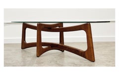 Mid-Century "Ribbon" Coffee Table Attributed to Adrian Pearsall