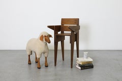 Mid-Century Rietveld Style Oak Plywood Children's High Chair
