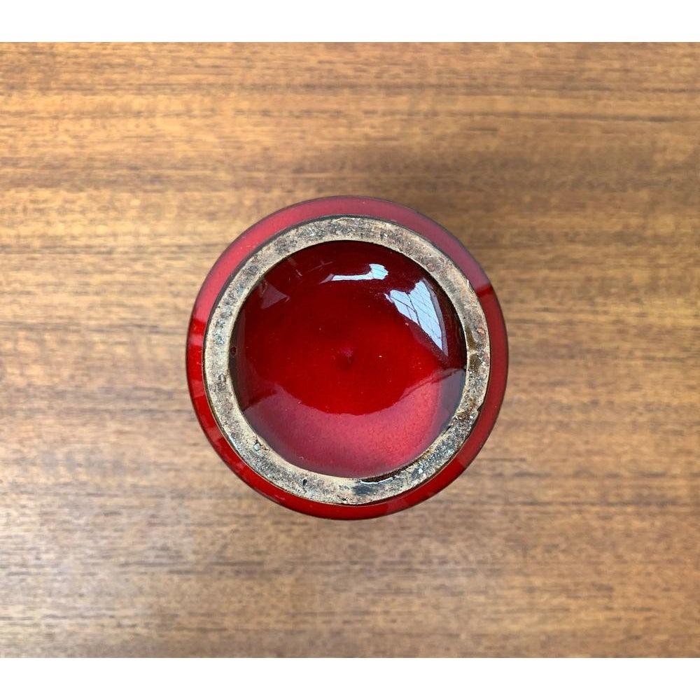 Vaso in ceramica rossa di Rimini di metà secolo di Aldo Londi per Bitossi, anni '60 in vendita 3