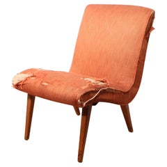 Mid Century Risom for Knoll Vostra Slipper Chair c 1940/50's
