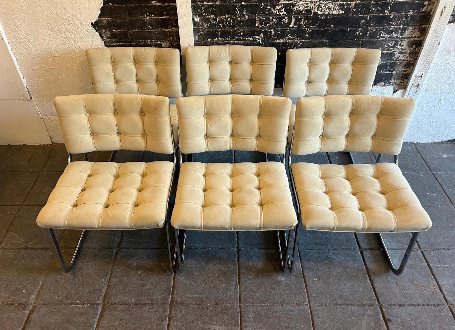 Mid-20th Century Mid Century Robert Haussmann for Stendig RH-304 De Sede Chairs Set of 6
