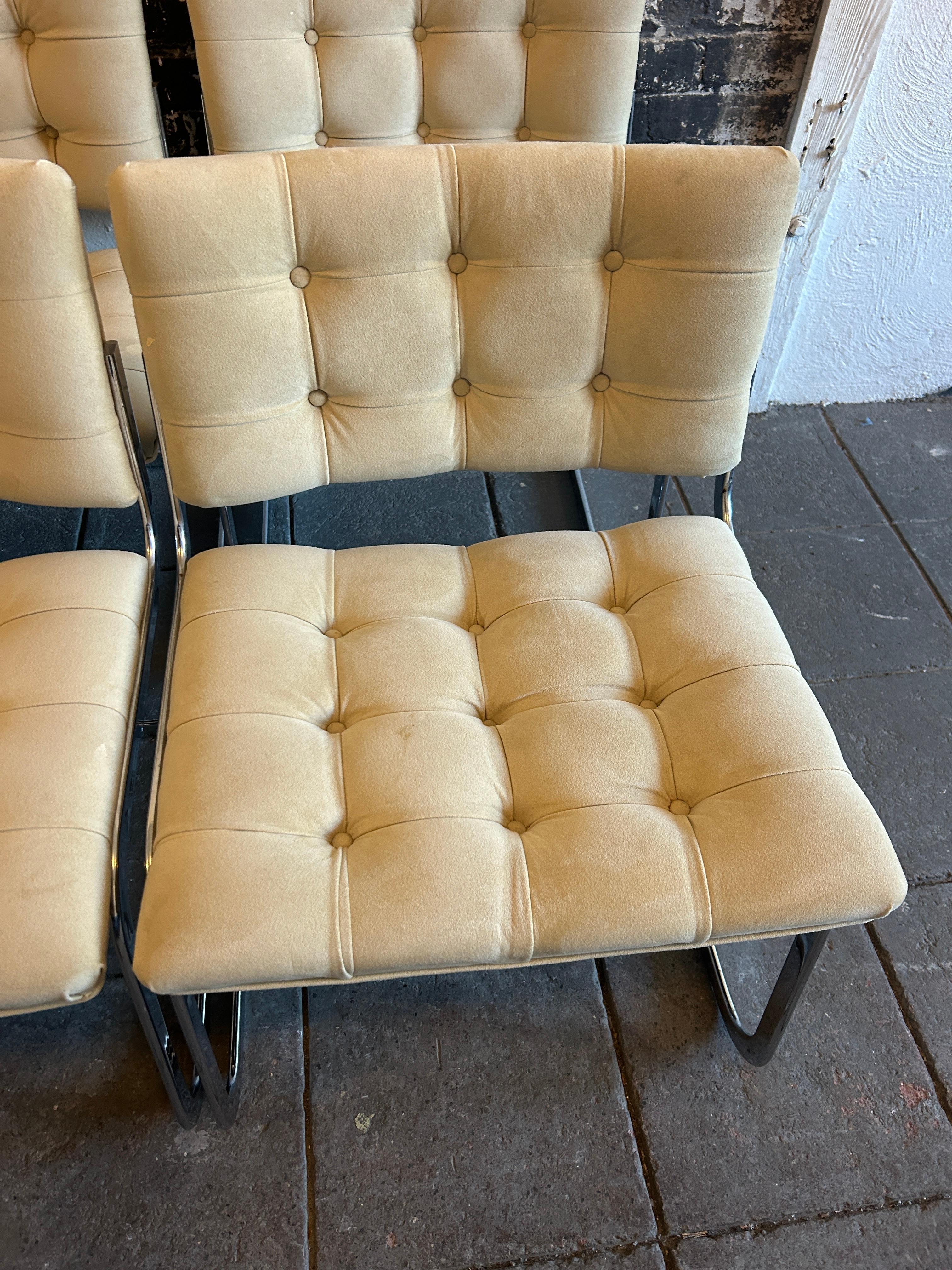 Swiss Mid Century Robert Haussmann for Stendig RH-304 De Sede Chairs Set of 8 For Sale