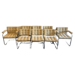 Mid Century Robert Haussmann for Stendig RH-304 De Sede Chairs Set of 8