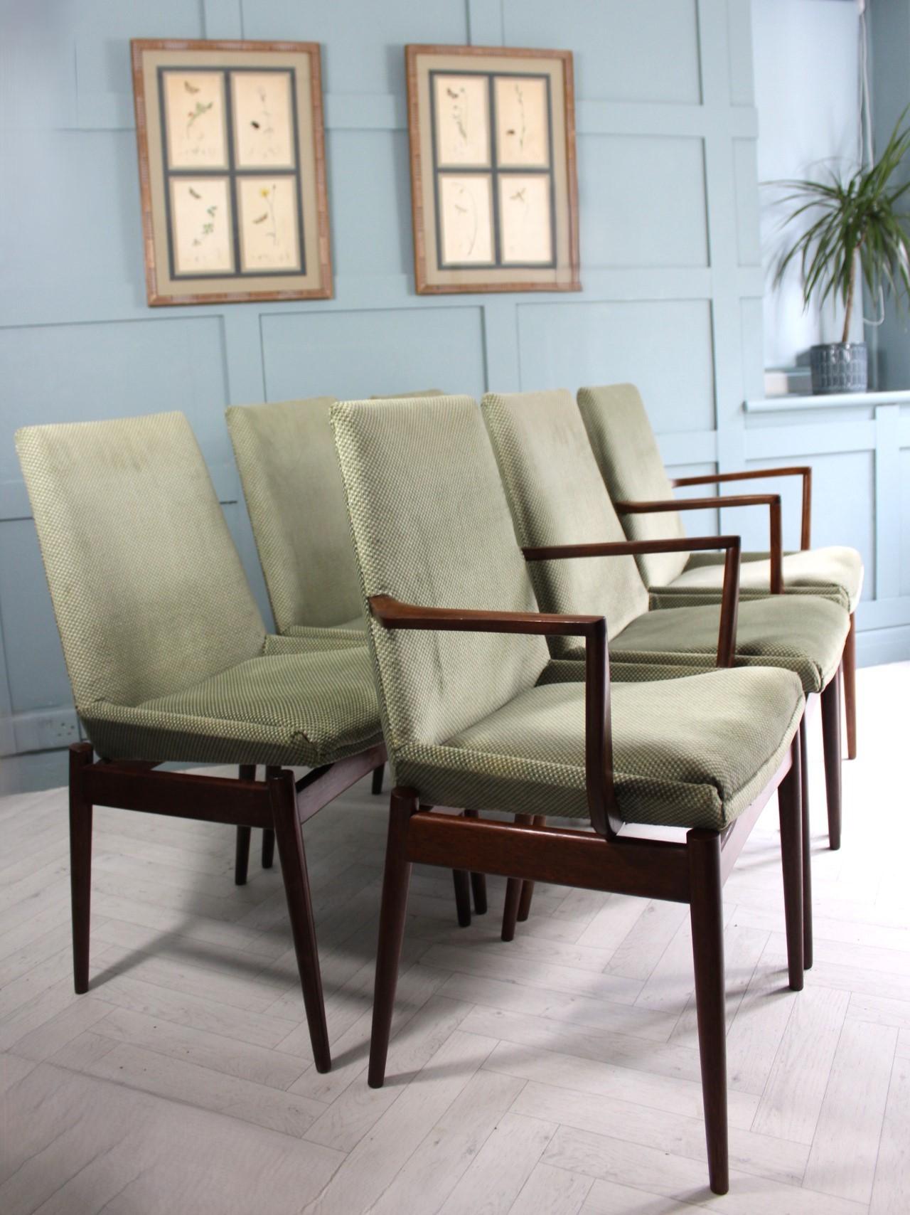 Mid Century Dining Chairs Designed By Robert Heritage For Archie Shine rare set of six dining chairs from the Hamilton furniture, a wonderful set of Mid Century Dining Chairs By Archie Shine and designed by the fabulous designer Robert