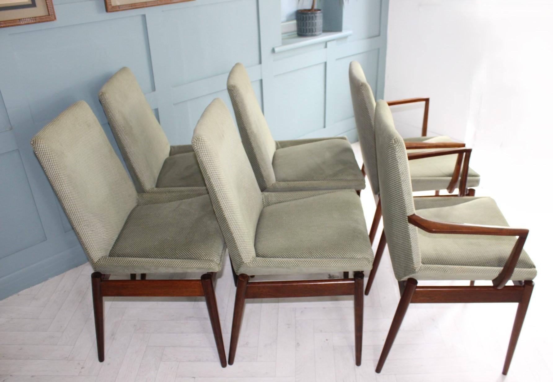 Mid-Century Modern Mid Century Robert Heritage Dining Chairs By Archie Shine For Sale