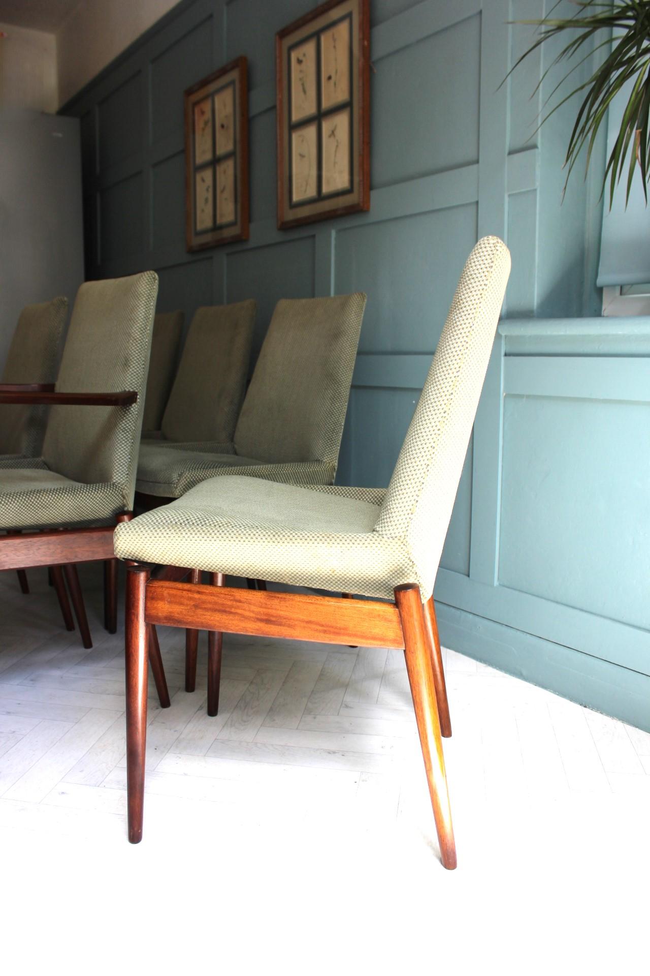 Mid Century Robert Heritage Dining Chairs By Archie Shine For Sale 1