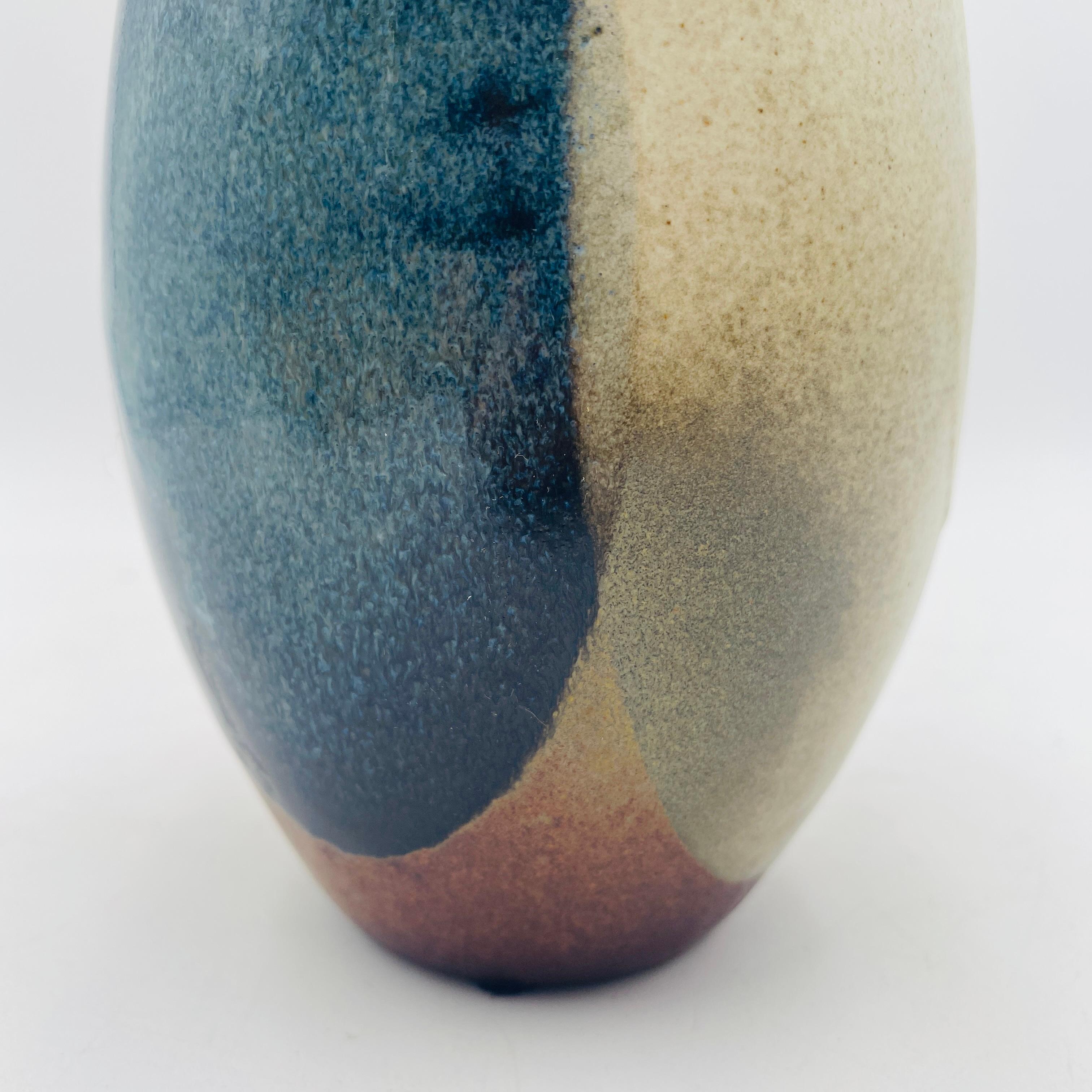 Vaso a goccia di metà secolo Robert Maxwell Pottery Craft California Design 1970s in vendita 4