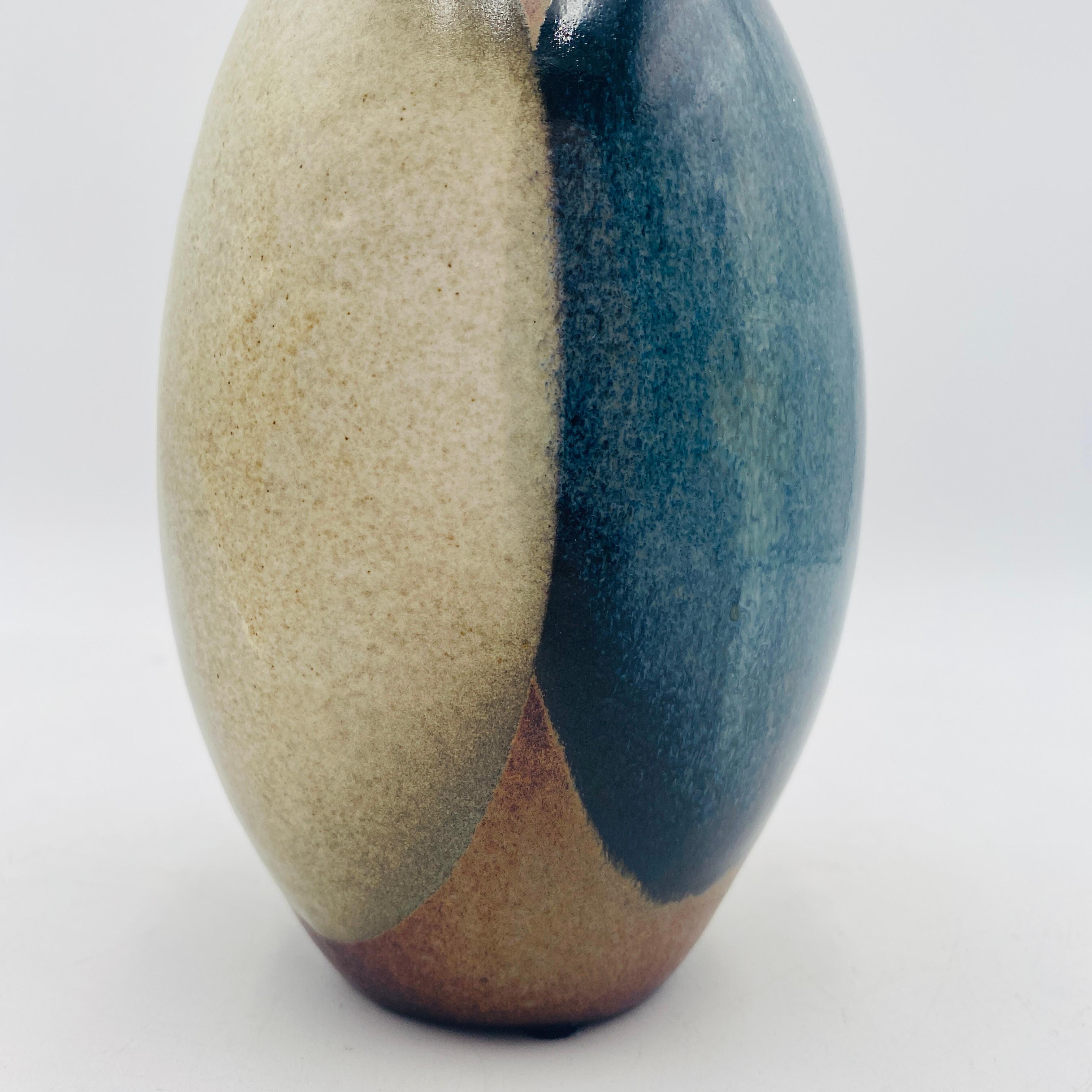 Vaso a goccia di metà secolo Robert Maxwell Pottery Craft California Design 1970s in vendita 6