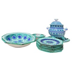 Mid-Century Robert Picault Ceramic Tableware Set, France, circa 1950