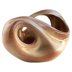 Mid Century Roberto Rigon for Bertoncello Sculptural Vintage Signed Vase, 1960s