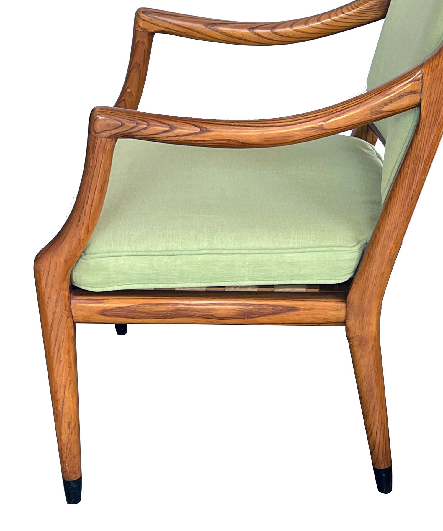 Fatto a macchina Sedia Grand Haven del metà del secolo scorso di Jack Van der Molen per Jamestown Oak Open Desk/ in vendita