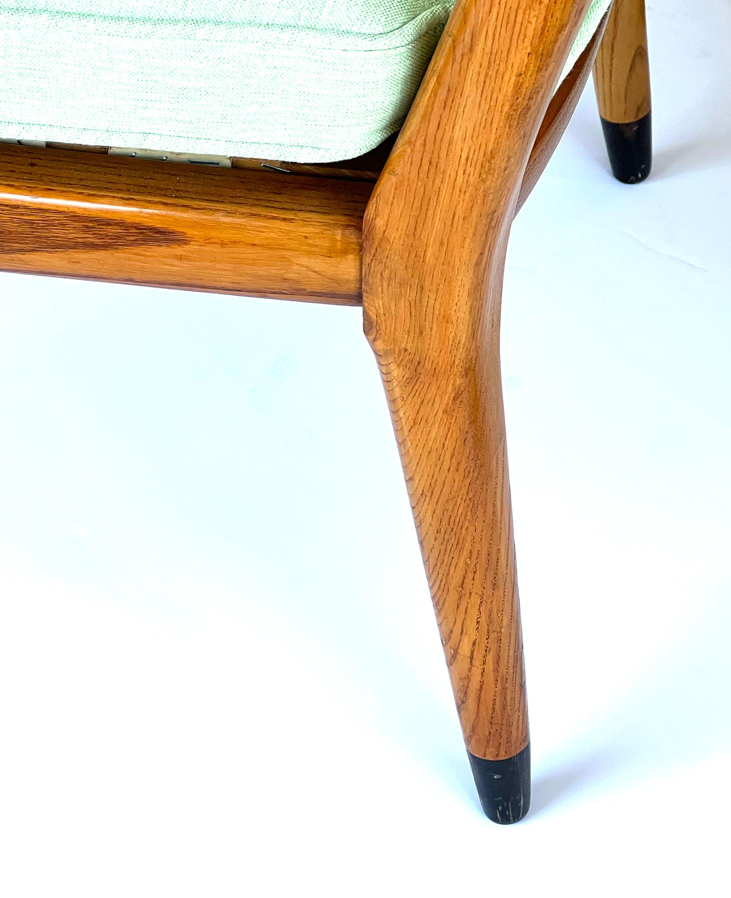 Quercia Sedia Grand Haven del metà del secolo scorso di Jack Van der Molen per Jamestown Oak Open Desk/ in vendita