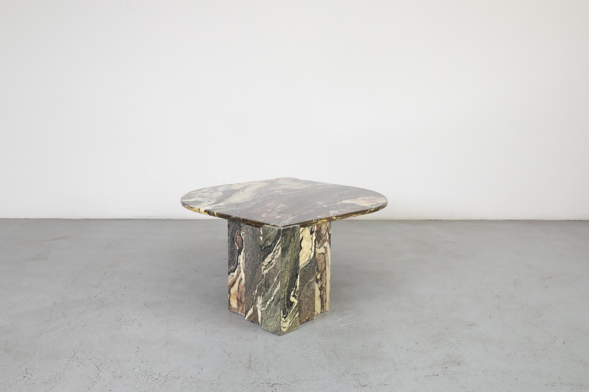Mid-Century Roche Bobois Attributed Cat’s Eye Solid Marble Coffee Table 5