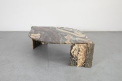 Mid-Century Roche Bobois Attributed Cat’s Eye Solid Marble Coffee Table