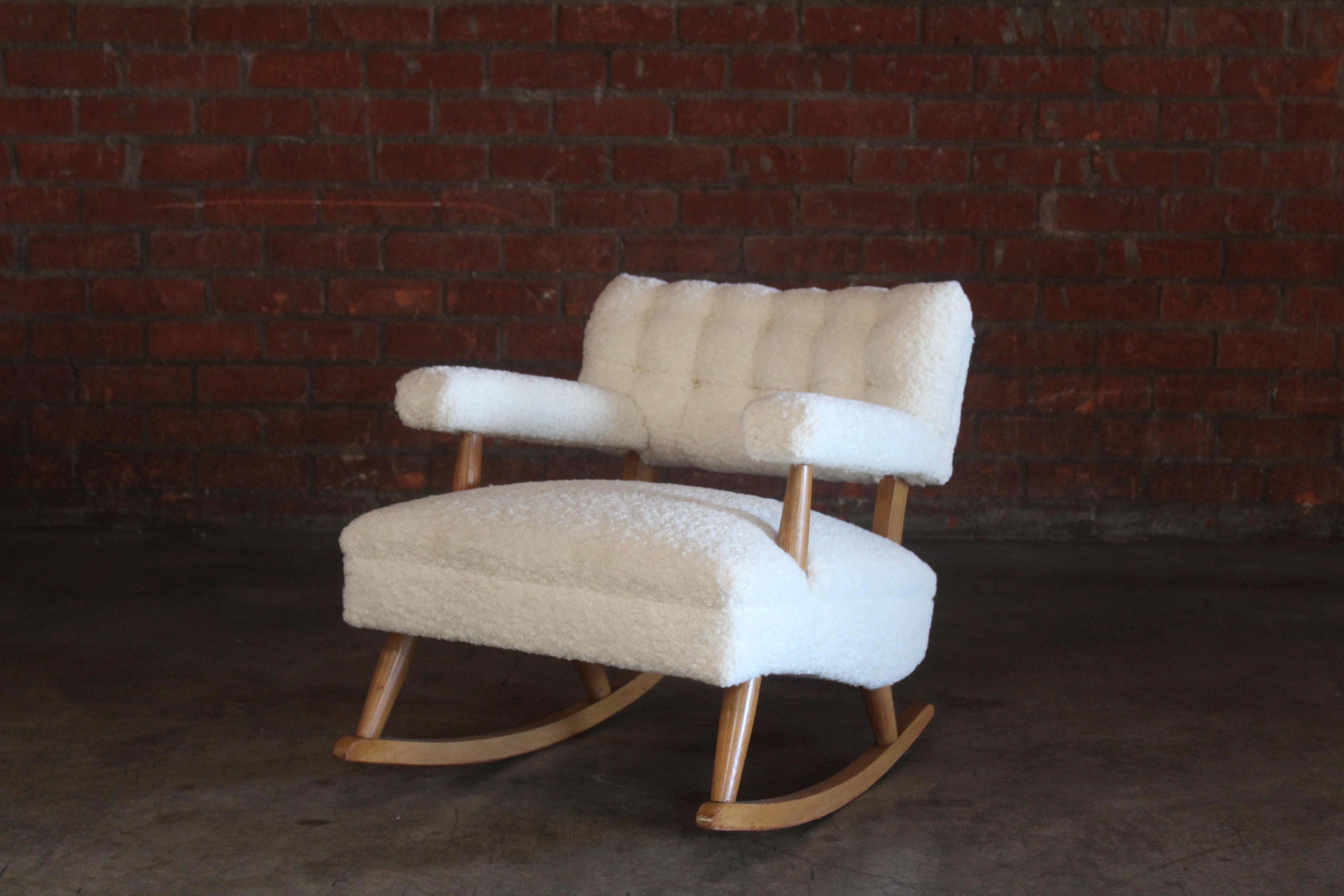 Mid-Century Rocking Chair Attributed to Billy Haines, 1950s 6