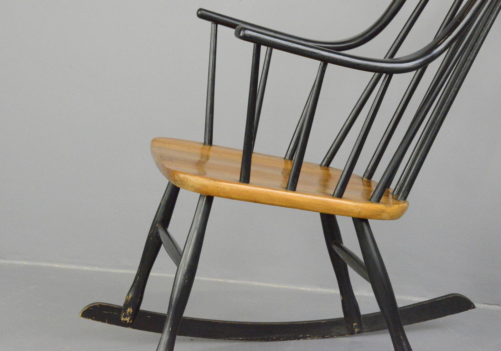 Mid-Century Modern Midcentury Rocking Chair by Ilmari Tapiovaara