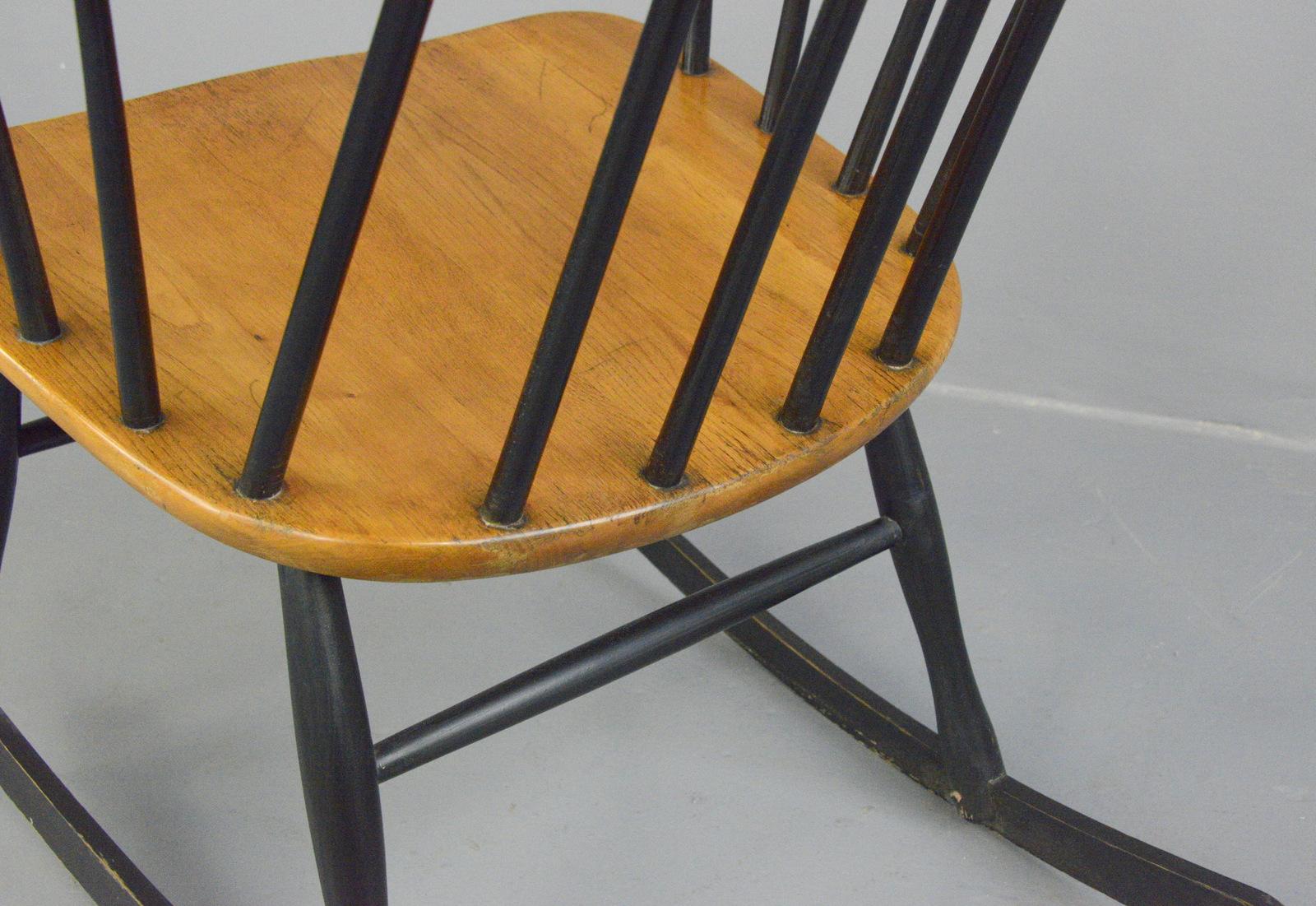 Midcentury Rocking Chair by Ilmari Tapiovaara 1