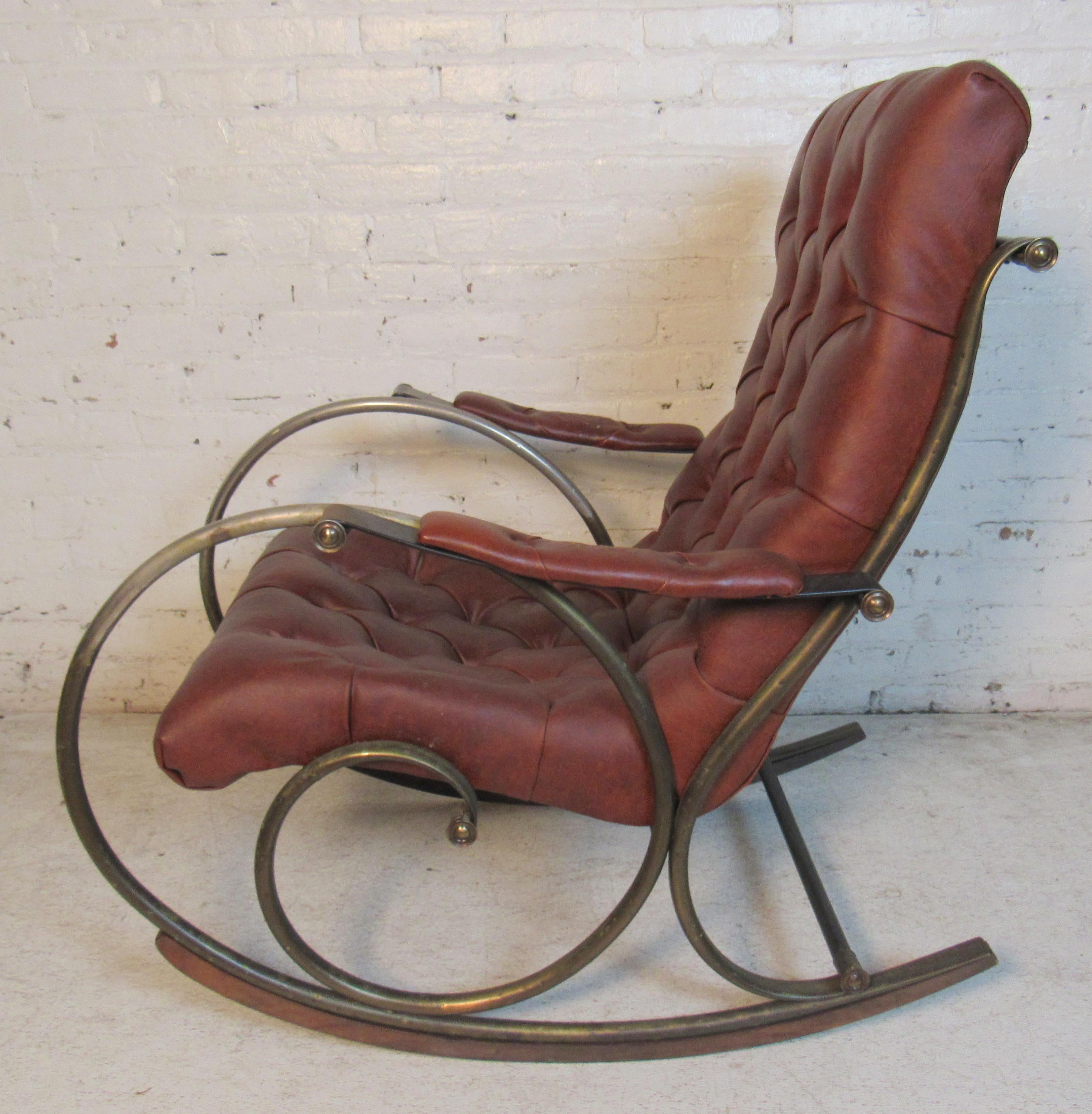 Late 20th Century Midcentury Rocking Chair by Lee Woodard For Sale