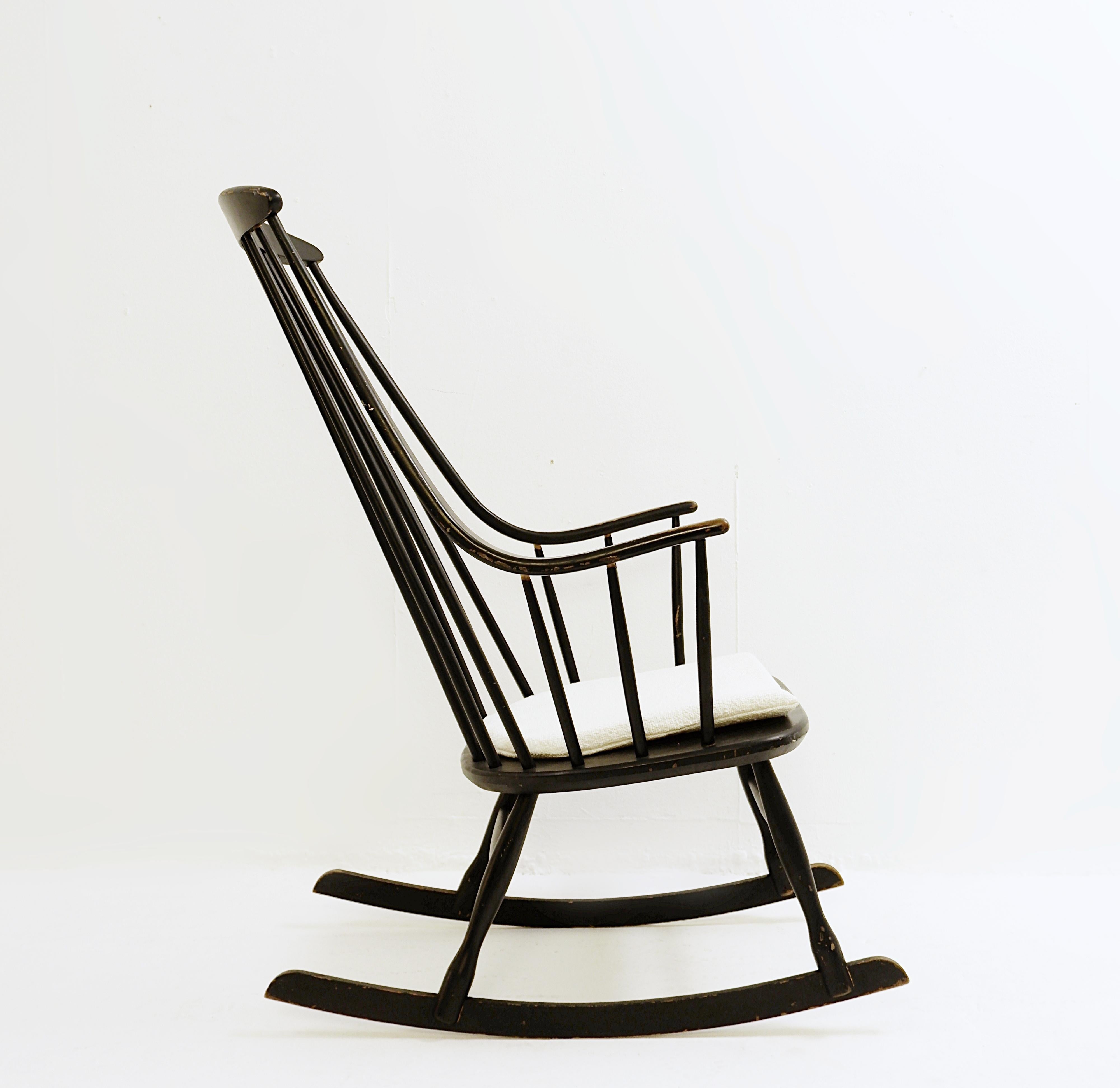 Midcentury Rocking Chair by Lena Larsson for Nesto - 1960s.
