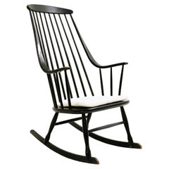 Retro Midcentury Rocking Chair by Lena Larsson for Nesto, 1960s