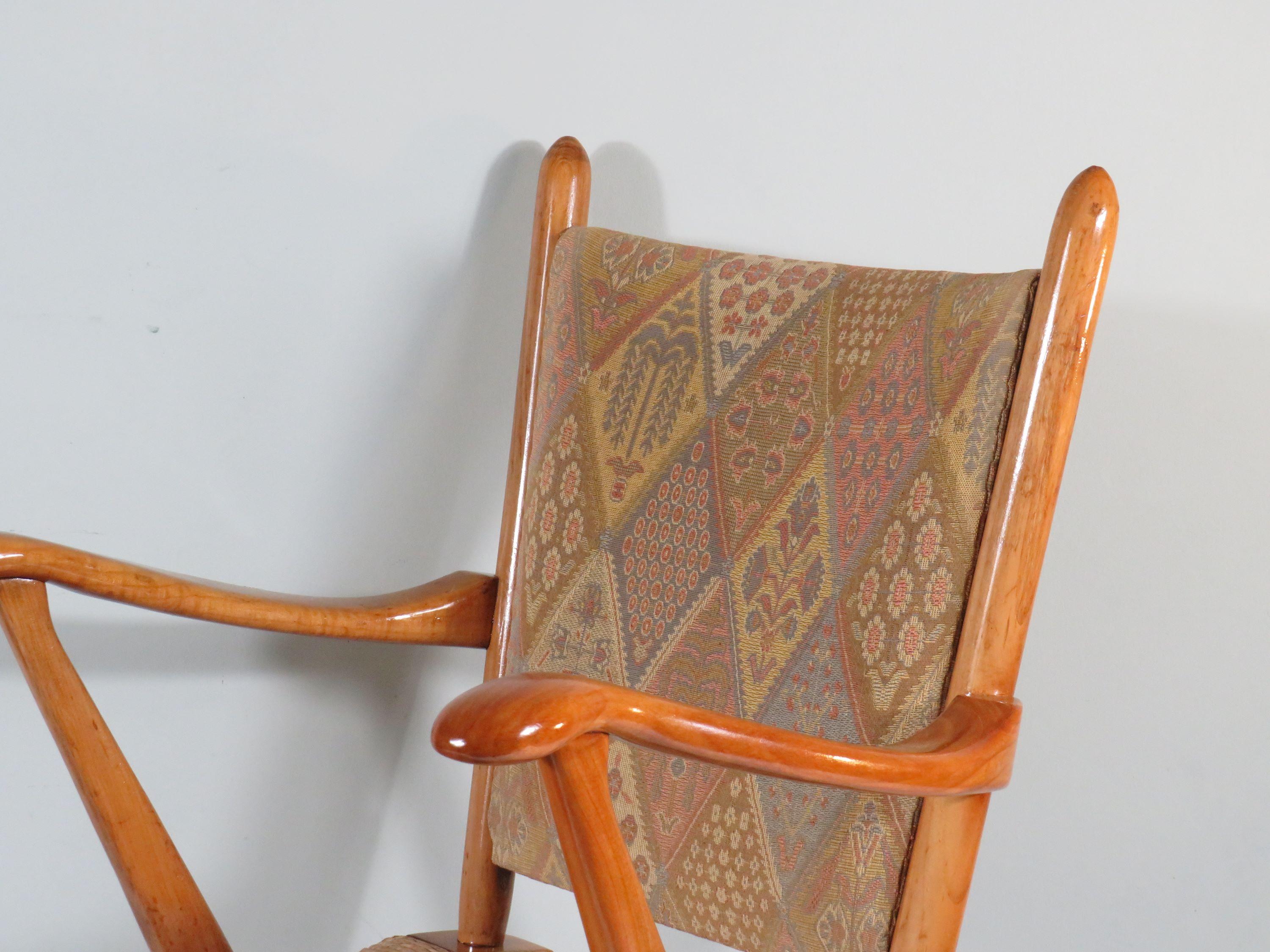 Chaise à bascule du milieu du siècle, De Ster - Gelderland Pays-Bas 1950-1960 en vente 3