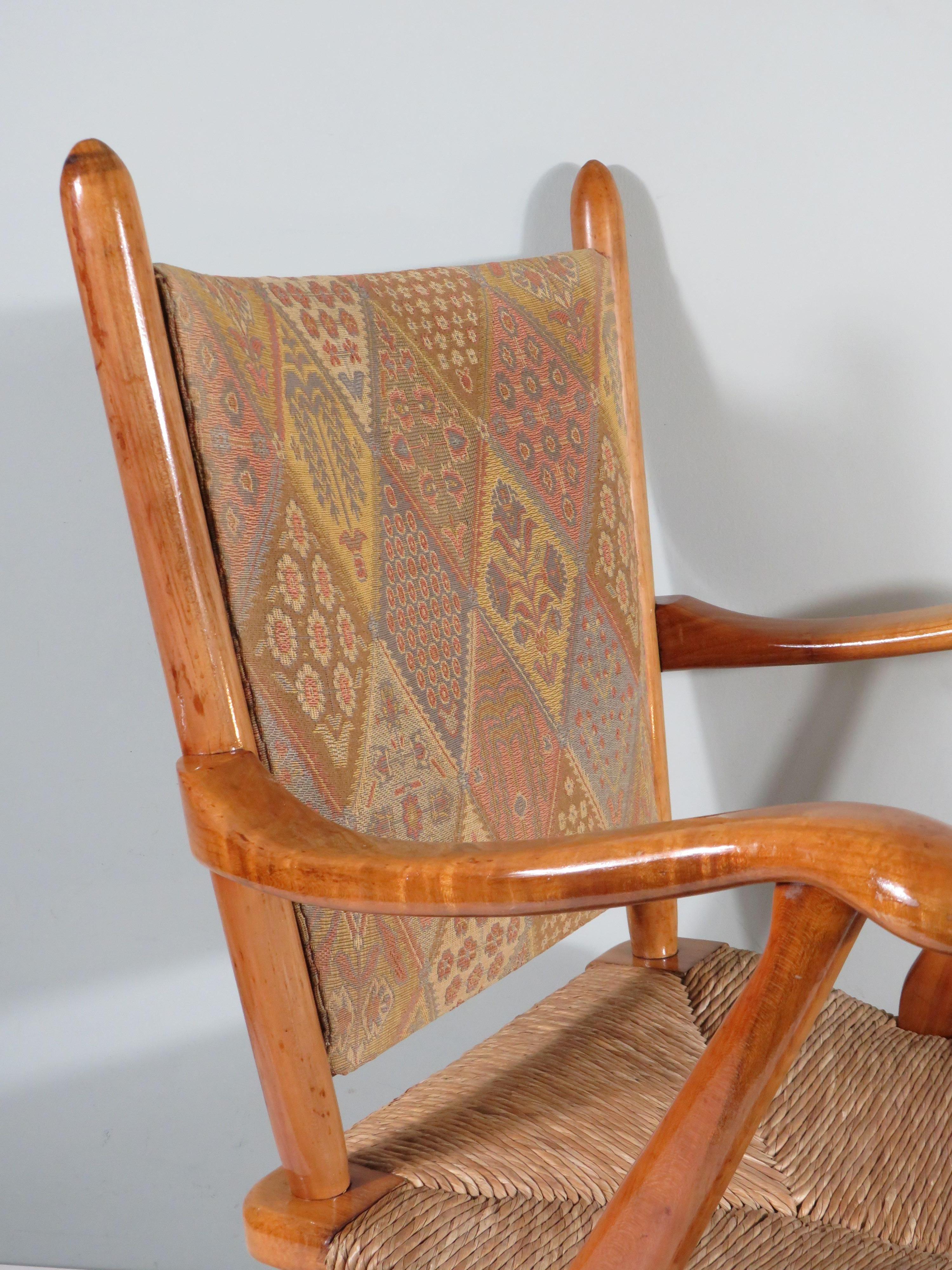 Dutch Mid century Rocking chair, De Ster - Gelderland Netherlands 1950-1960 For Sale