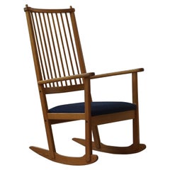 Mid Century Rocking Chair in Pine, by Yngve Ekström for Swedese, 1970s