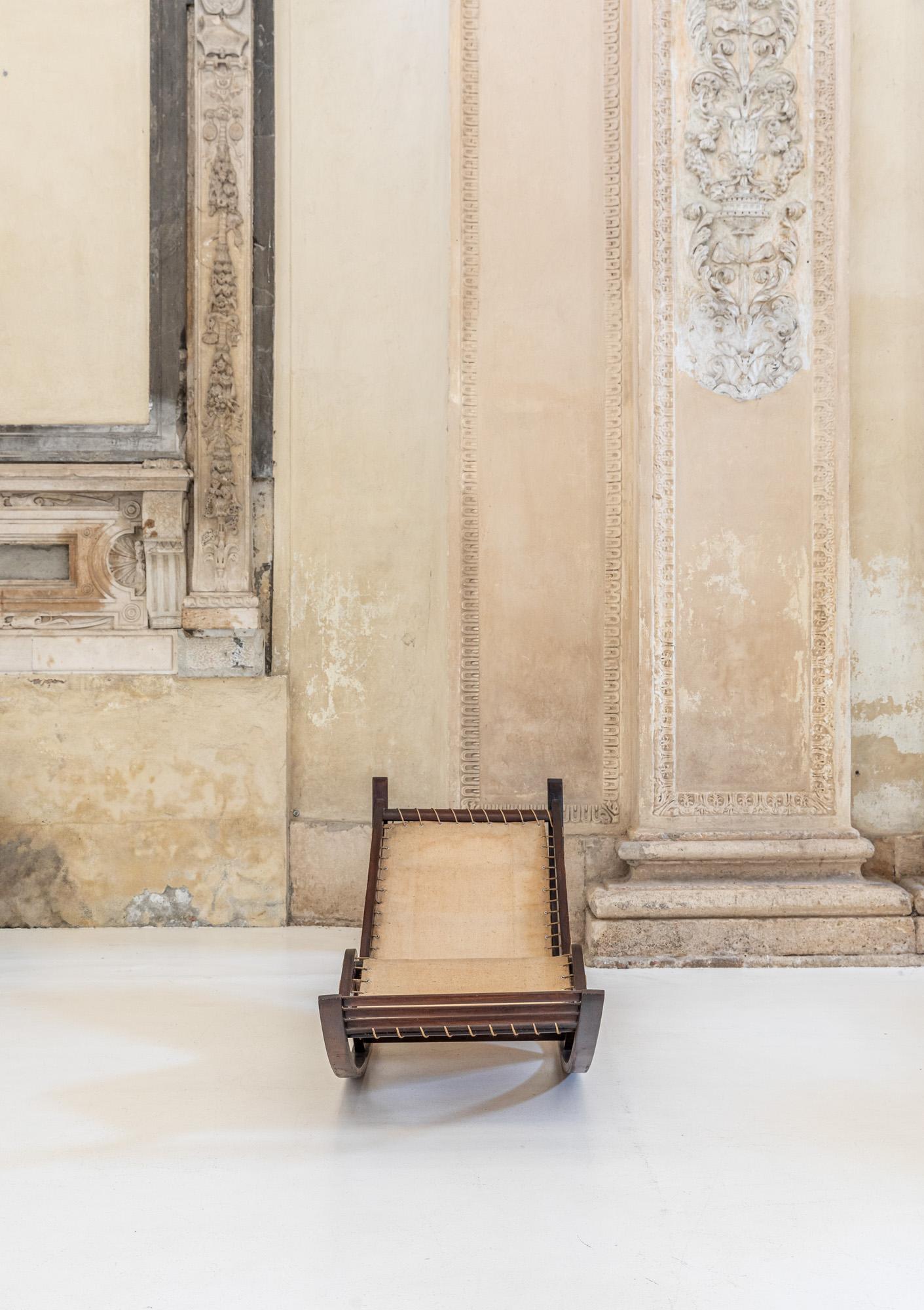 Italian Mid-century rocking chaise longue by Franco Albini for Ar.Ar Milano, Italy 1940
