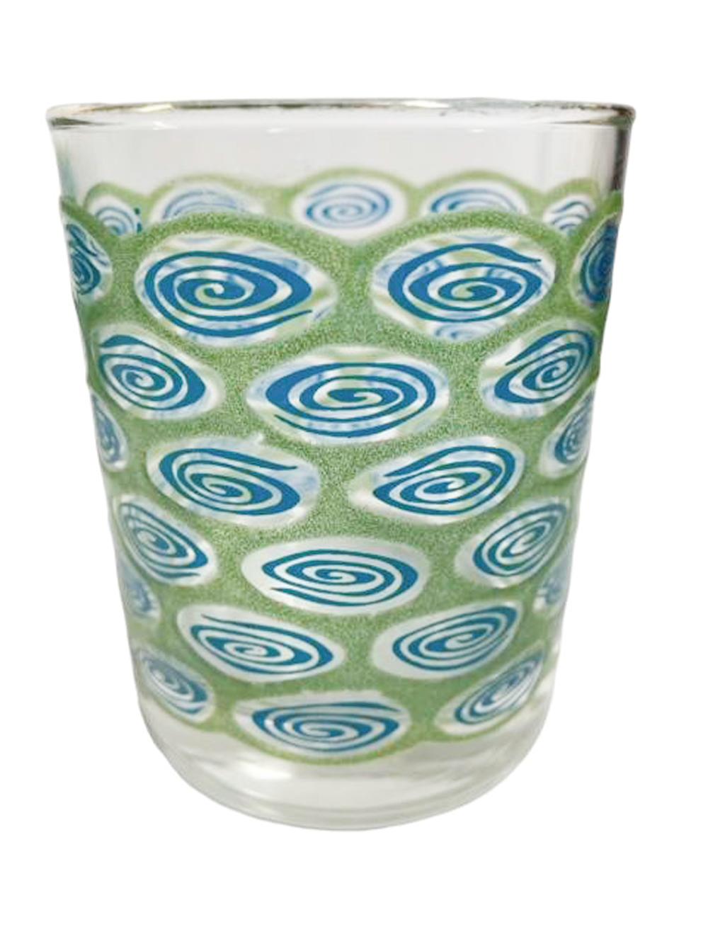 20ième siècle Verres à pied du milieu du siècle par Libbey Glass dans le motif 