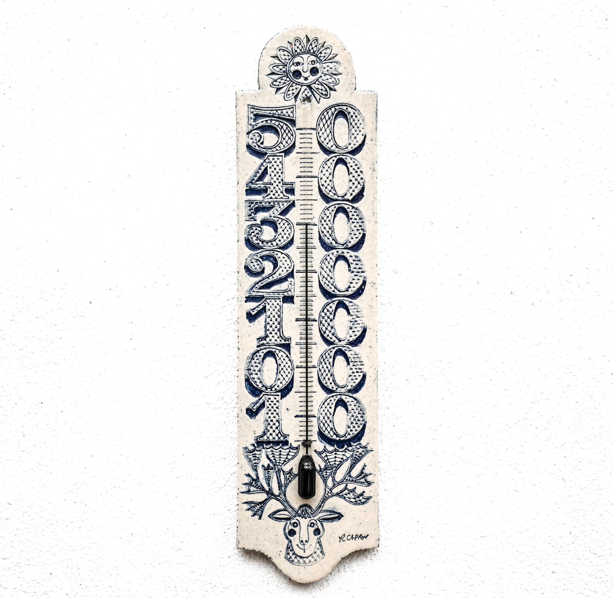 Mid-Century Modern mid century Roger Capron ceramic thermometer