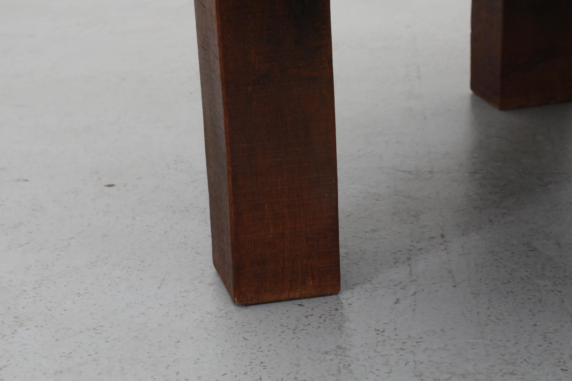 Mid-Century Roger Capron Style Heavy Octagonal Oak and Tile Coffee Table 11