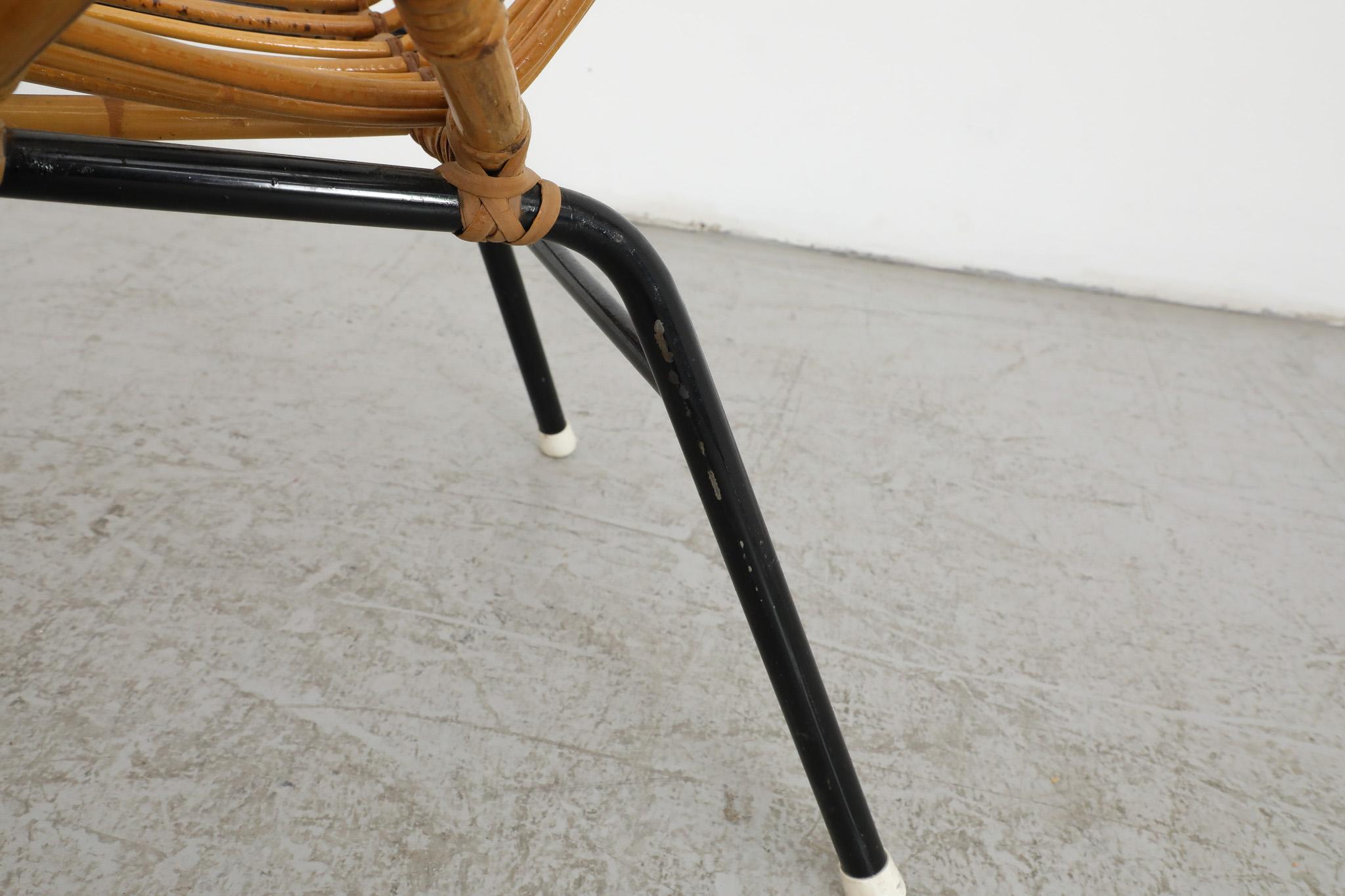 Mid-Century Rohe Noordwolde Bamboo Hoop Chair For Sale 6
