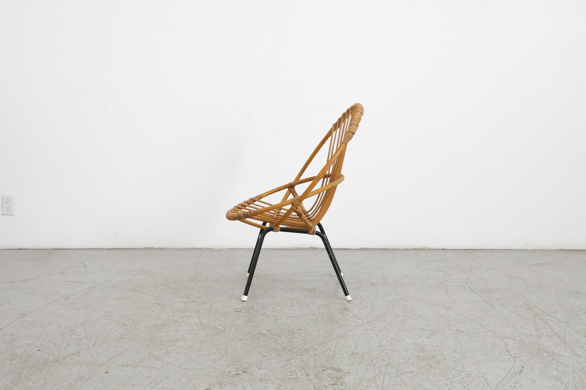 Mid-Century Modern Mid-Century Rohe Noordwolde Bamboo Hoop Chair For Sale
