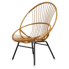 Mid-Century Rohe Noordwolde Bamboo Hoop Chair