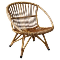 Mid-Century Rohe Noorwolde Bamboo Lounge Chair
