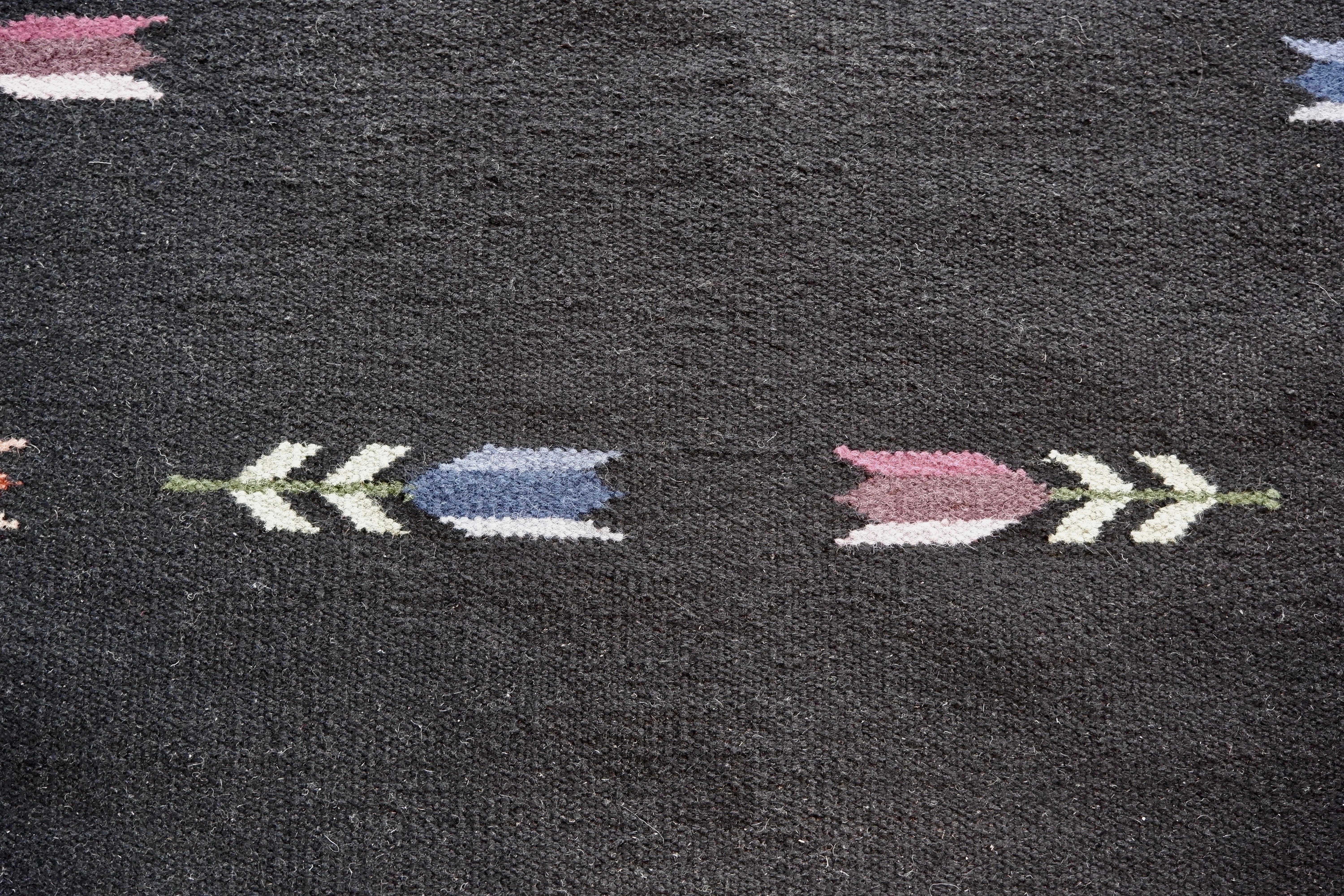 Wool Midcentury Röllakan Carpet from Sweden.  For Sale