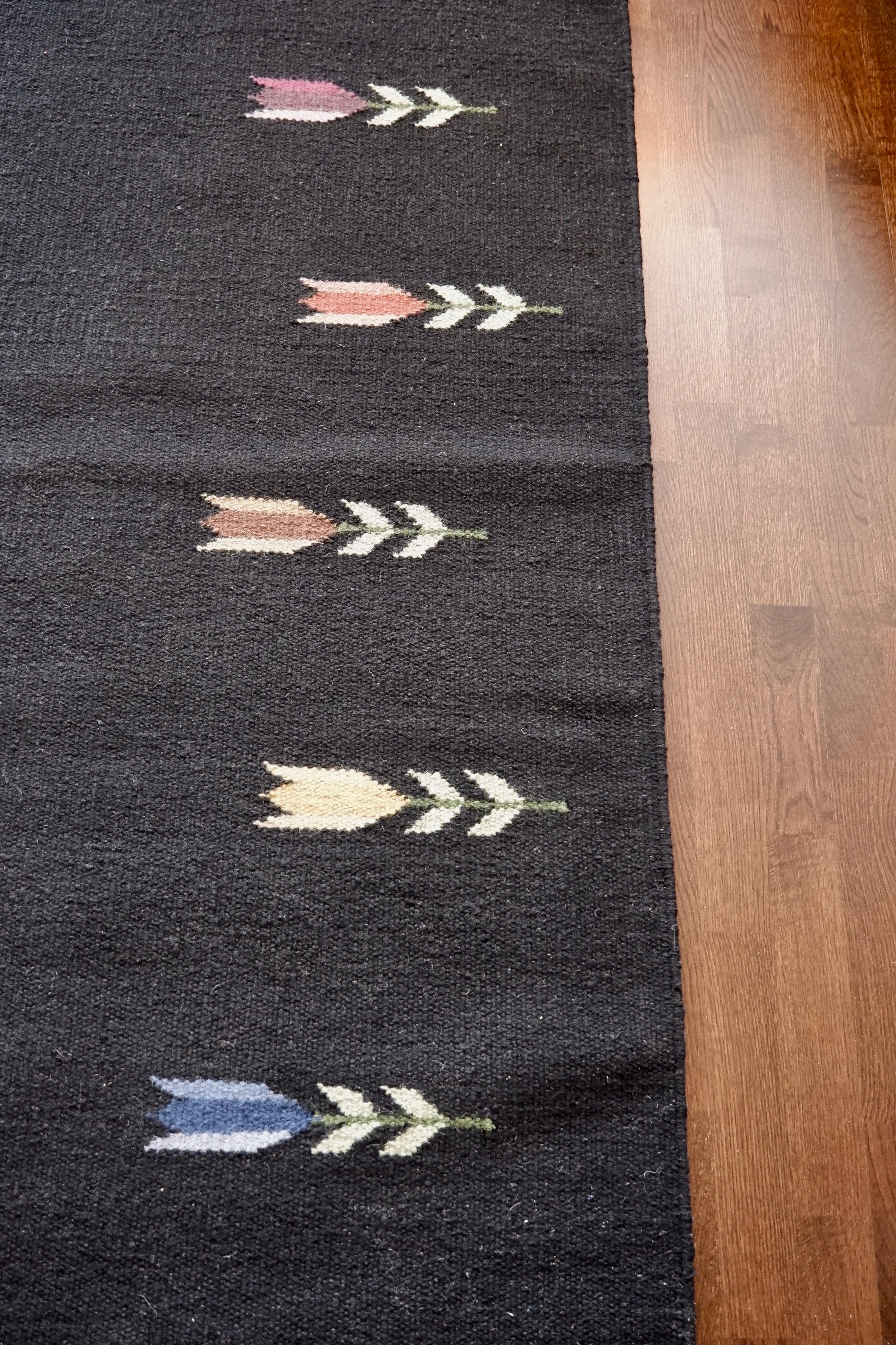 Midcentury Röllakan Carpet from Sweden.  For Sale 1