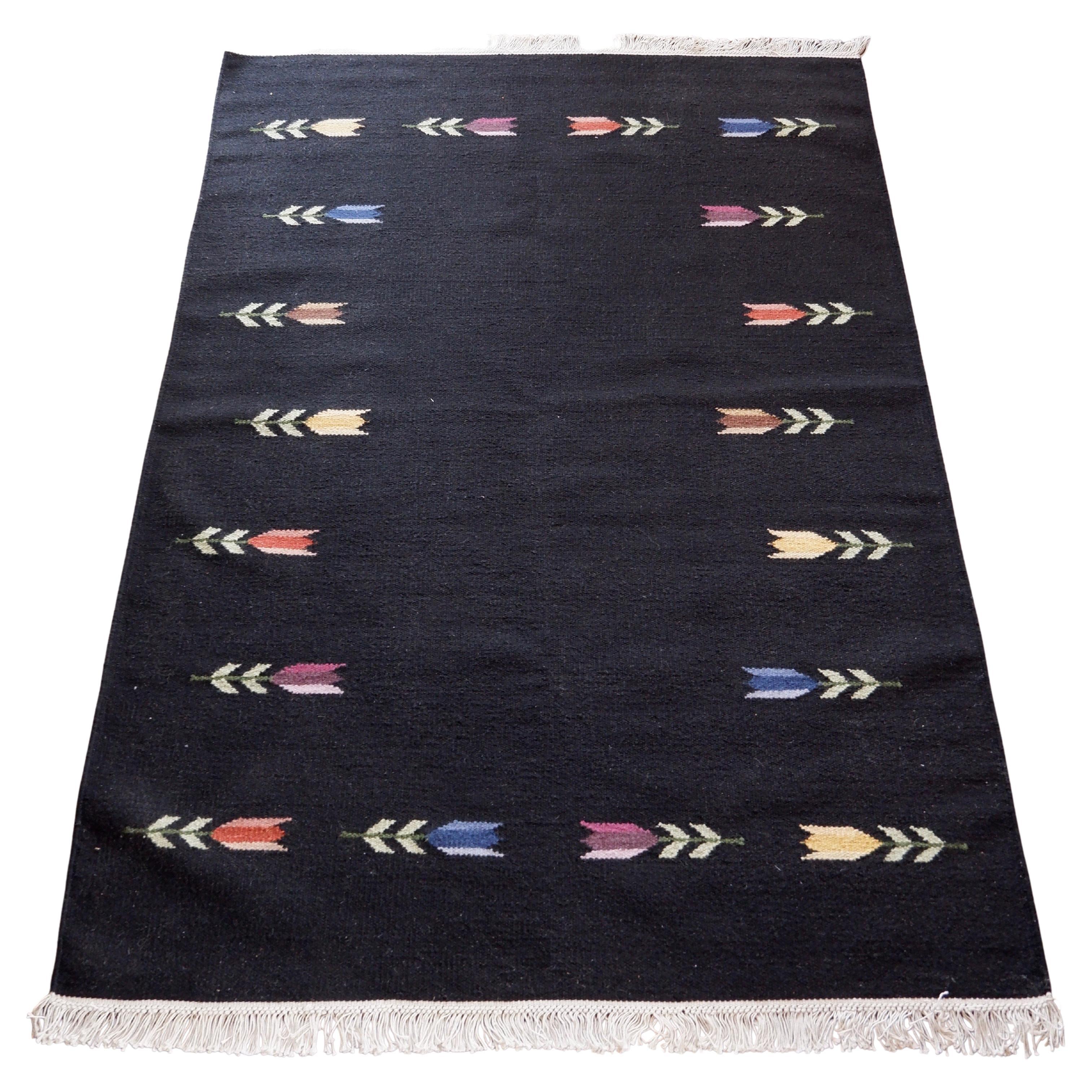 Midcentury Röllakan Carpet from Sweden.  For Sale